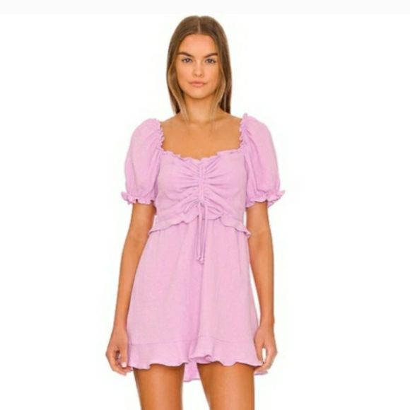 Show Me Your Mumu Sophie Mini Dress in Bright Lilac Purple Size Medium - Picture 1 of 7